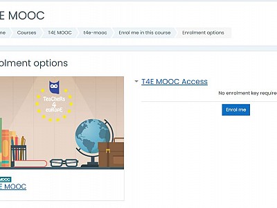 Instructions: How to enroll in T4E MOOC